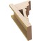 Ekena Millwork 8-in W x 12-in D x 20-in H Balboa Trad Rough Cedar Woodgrain TimberThane Outlooker, Primed Tan OUTUR080X12X20BOA04RCPR - alternate 6